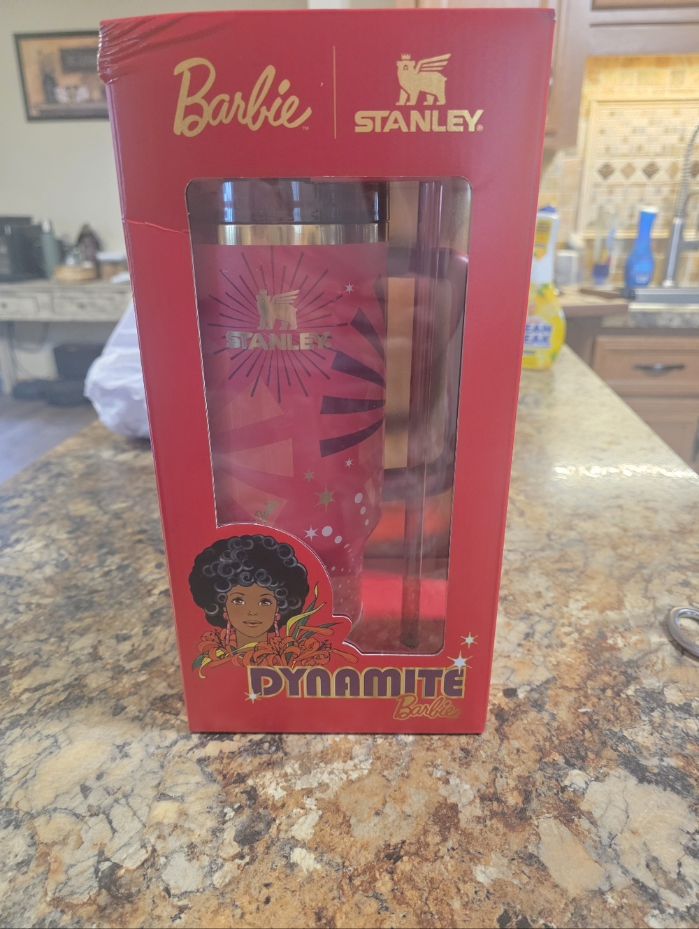 Stanley Pink and Gold 'Dynamite' Barbie Tumbler